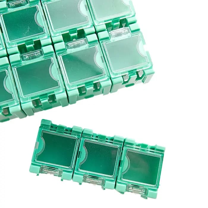 Kit de mini boîtes de rangement pour coordinateur électronique, conteneur, SMD, SMT, ensemble de 50