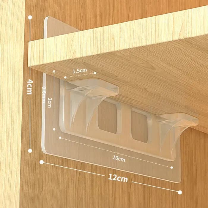 Supports adhésifs pour étagères