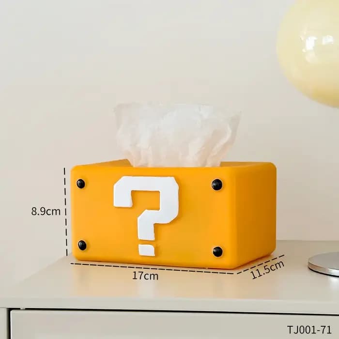 Boîte à mouchoirs créative en forme de point d'interrogation