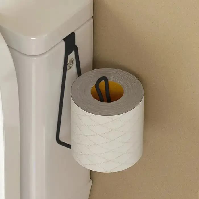 Porte-papier toilette mural en acier inoxydable sans perçage