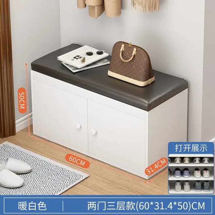 Étagère à chaussures multifonctionnelle et peu encombrante, organisateur de rangement, étagère moder