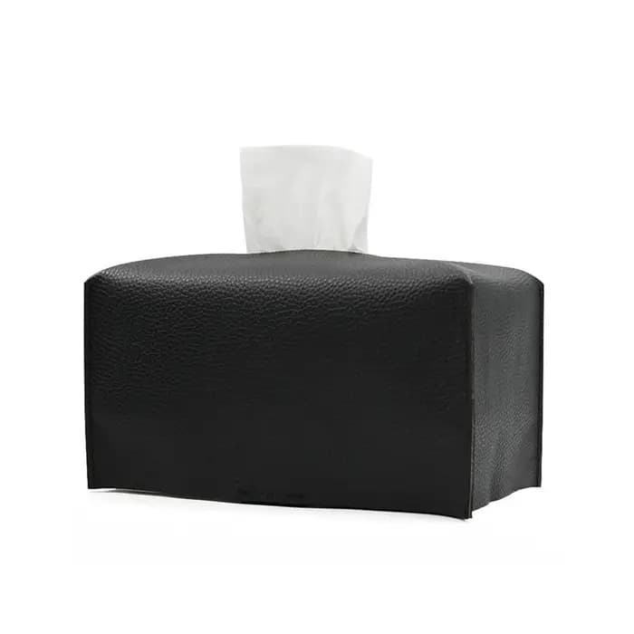 Couvercle de boîte à mouchoirs en cuir PU