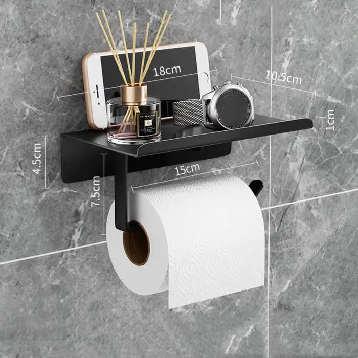 Porte-papier hygiénique avec téléphone portable, étagère de Placement, rouleau de papier toilette, é