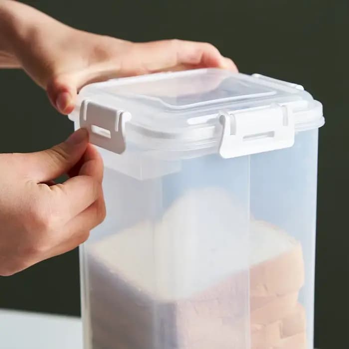 Boîte de conservation hermétique pour pain avec couvercle