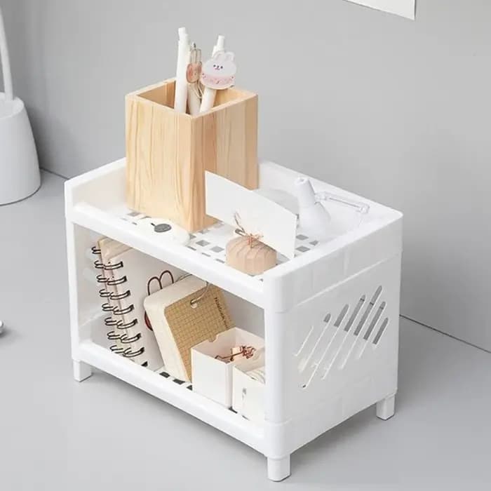 Étagère de rangement en plastique Double couche
