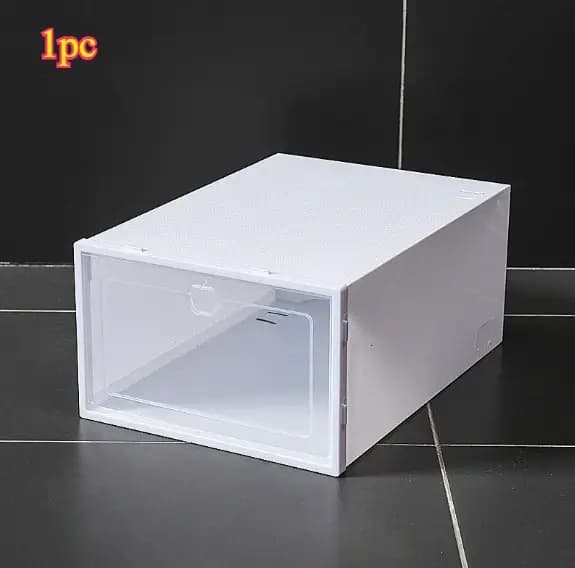 Organisateur de rangement pour chaussures transparent pliable