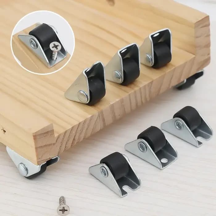Mini-roulettes universelles pour meubles