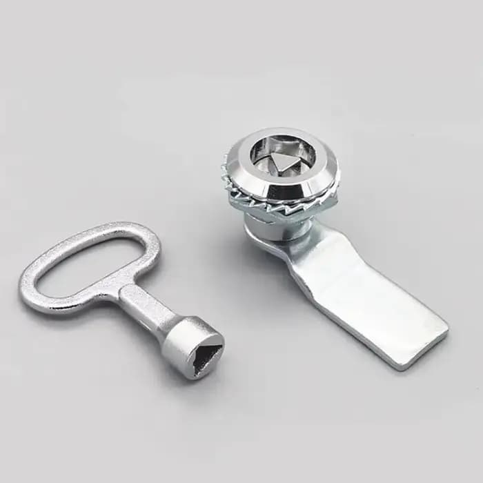 Serrure à came avec clé pour armoire de compteur gaz/électricité - Verrou sécurisé