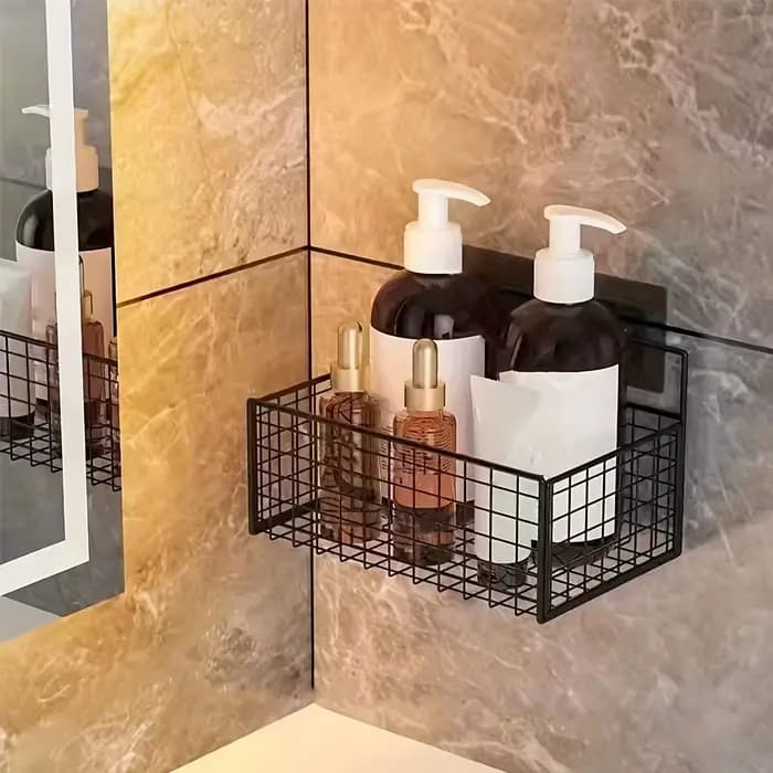 Support de rangement pour toilettes sans poinçonnage