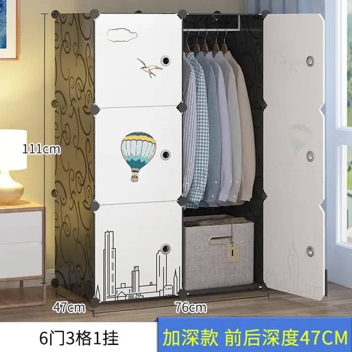 Armoire modulaire bon marché pour chambre à coucher