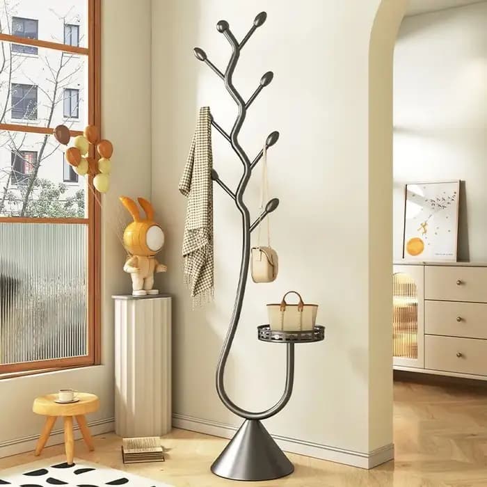 IntermeFloor-Cintre sur pied pour manteau en fer