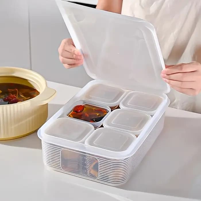 7 boîtes de rangement pour compartiments congelés