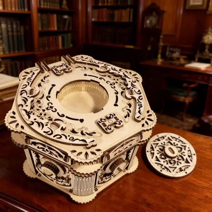 Boîte à bijoux en bois