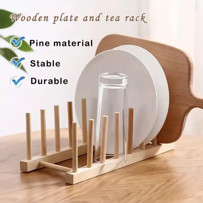 Égouttoir en bois pour cuisine