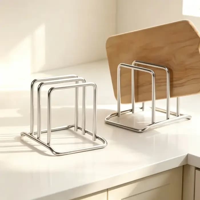 Support de rangement pour planches à découper en acier inoxydable pour cuisine