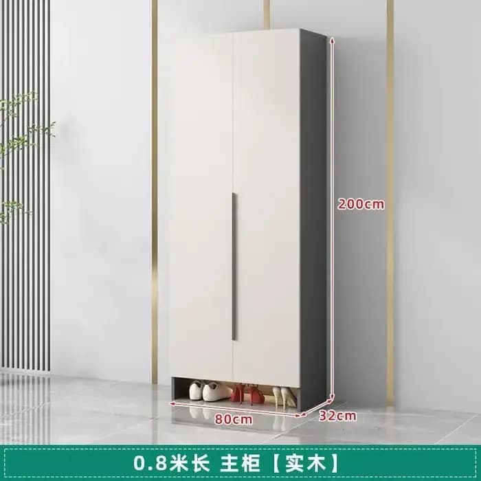 Armoire à chaussures de salon en bois massif, meuble d'entrée de maison, casier de porte de maison,