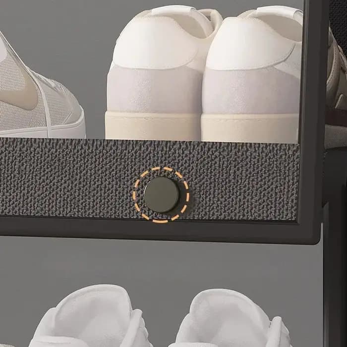 Meuble à chaussures transparent multicouche anti-poussière
