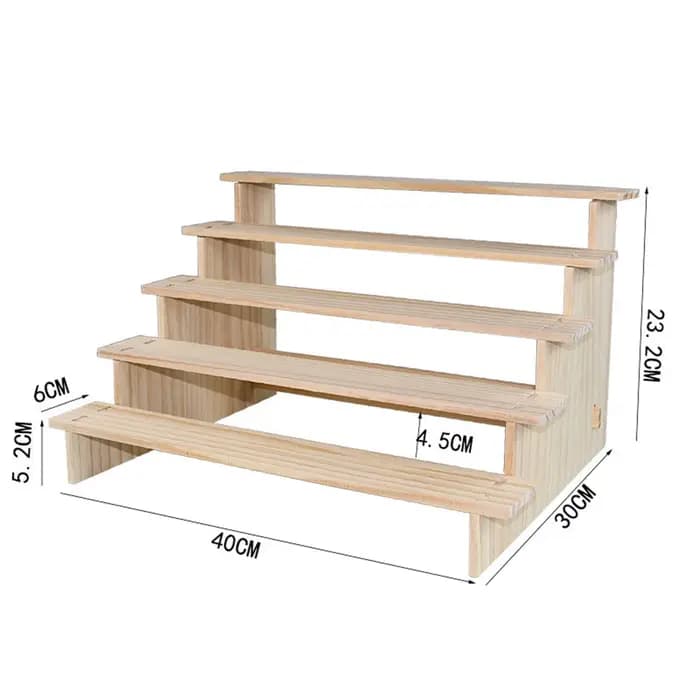 Présentoir Riser en Bois Rectangulaire