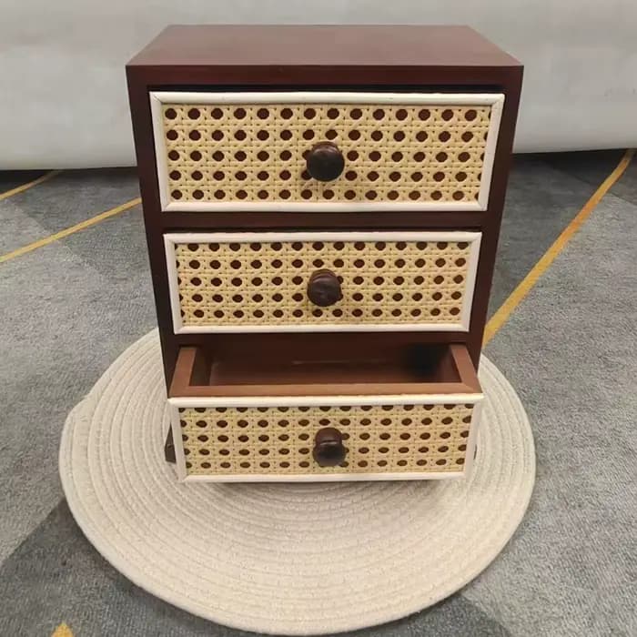 Supports de rangement de bureau en bois massif de petite taille