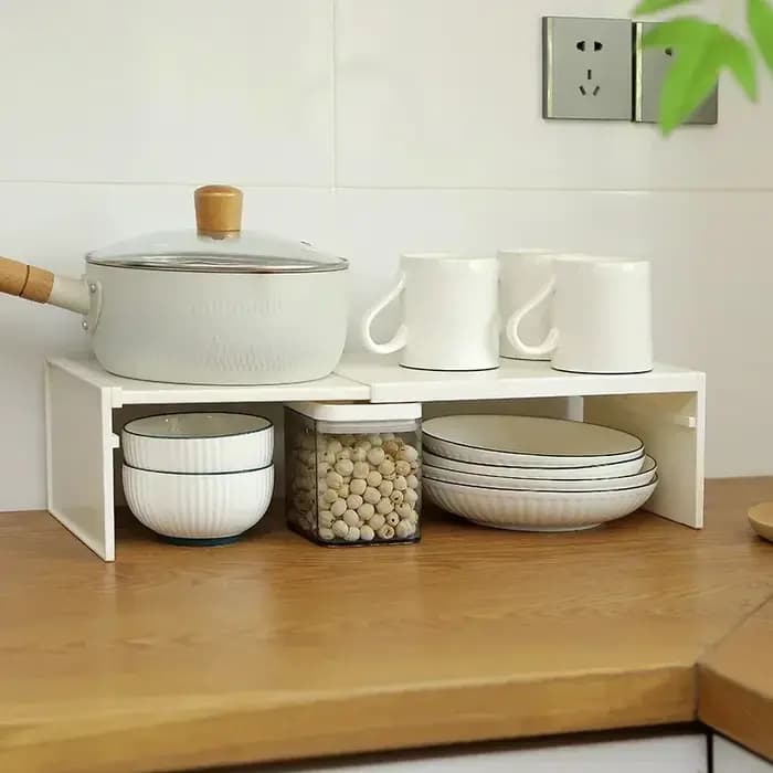 1/2 pièces cuisine extensible armoire étagère placard séparé support de rangement comptoir organisateur épices