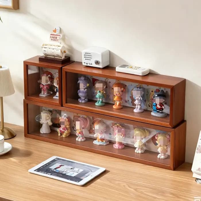 Étagère flottante de bureau pour poupées et bibelots