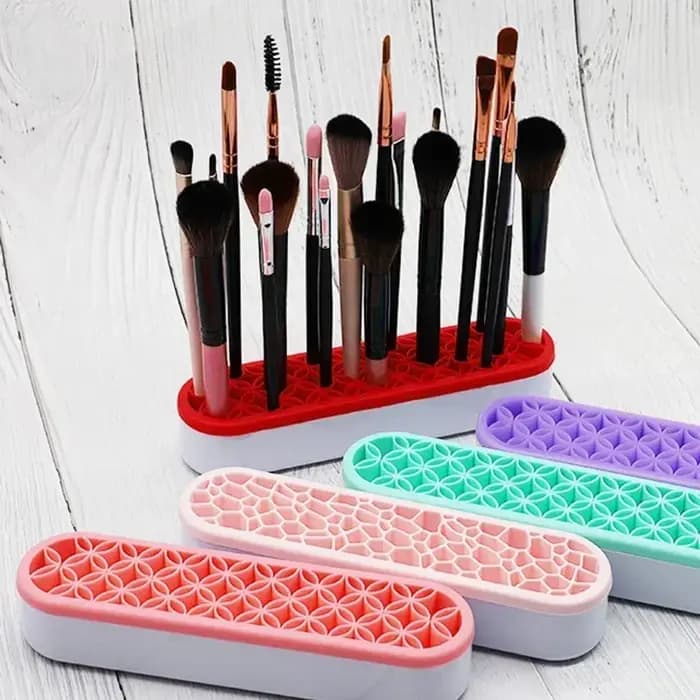 Étagère porte-brosse de maquillage porte-stylo à ongles présentoir support mallette de rangement de brosse organisateur
