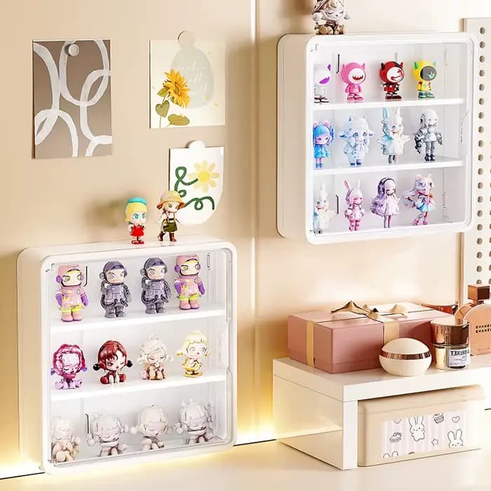 Boîte de rangement murale pour figurines d'action