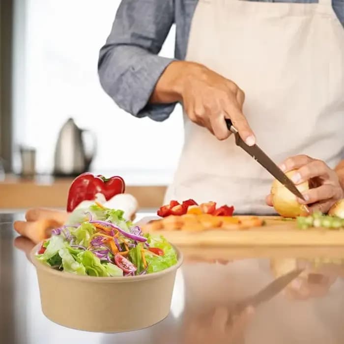 Boîte à déjeuner jetable Kraft