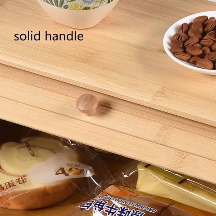 Boîte rangement pain en bambou