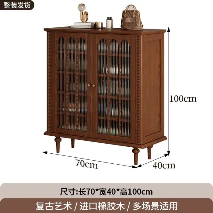 Meuble à chaussures vintage français en verre, armoire à chaussures verticale pour couloir, rangemen