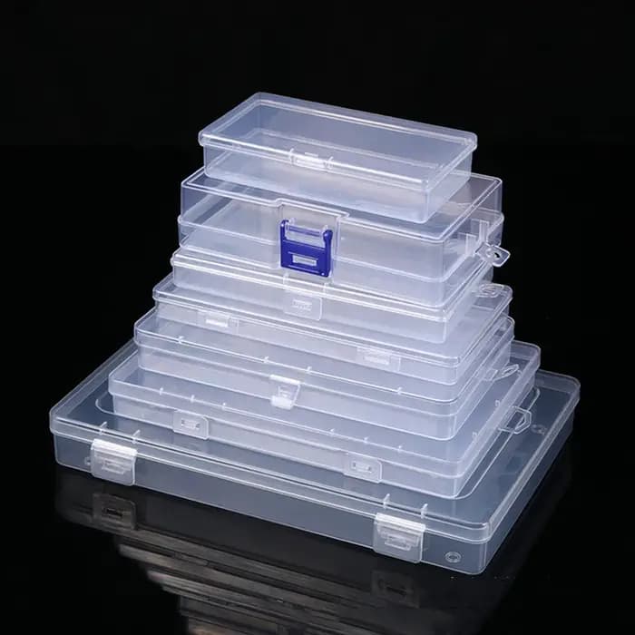 Boîte de Rangement Rectangulaire Translucide Durable