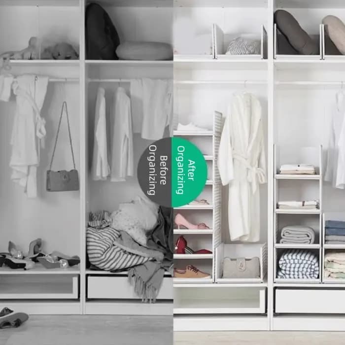 Étagère de rangement pour vêtements en plastique