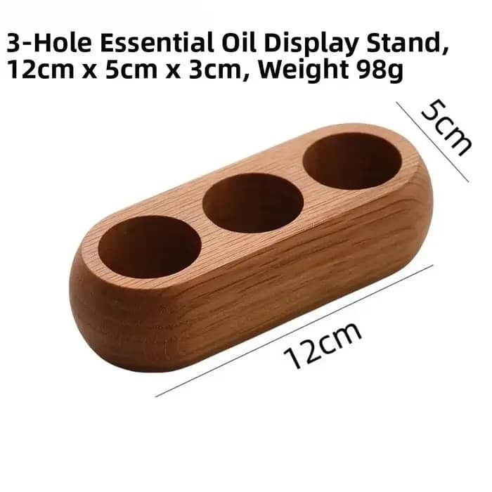 Étagère de rangement portable pour huiles essentielles en bois