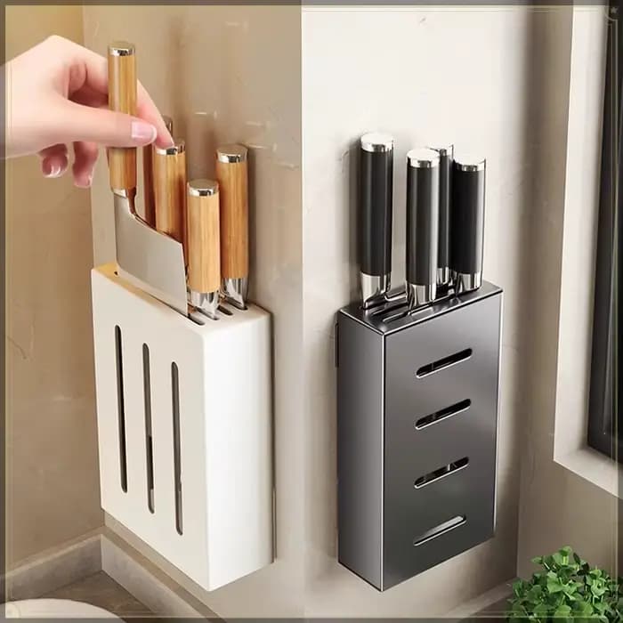 Support mural multifonctionnel en acier inoxydable pour couteaux de cuisine