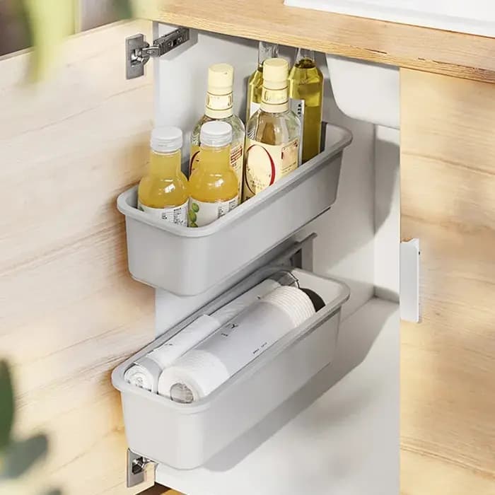 Évier de cuisine armoire support de rangement maison bouteille d'épices
