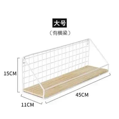 Mlan – support d'étagère murale en bois et fer pour femme de ménage