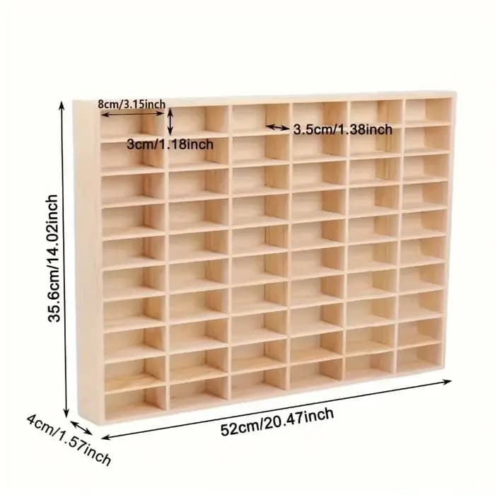 Boîte de rangement et de présentation multi-compartiments en bois