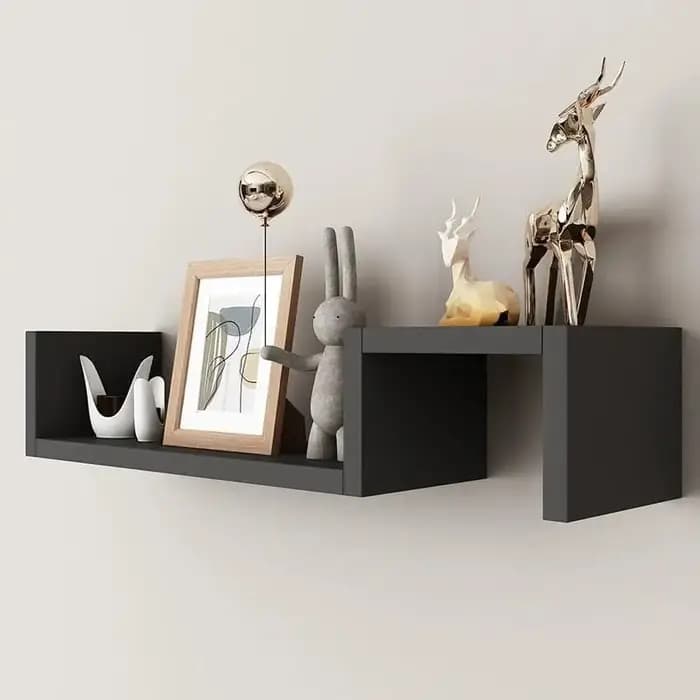 Nouvelles étagères murales pour salon et chambre, avec des designs de grille simples, librement combinables et créatifs
