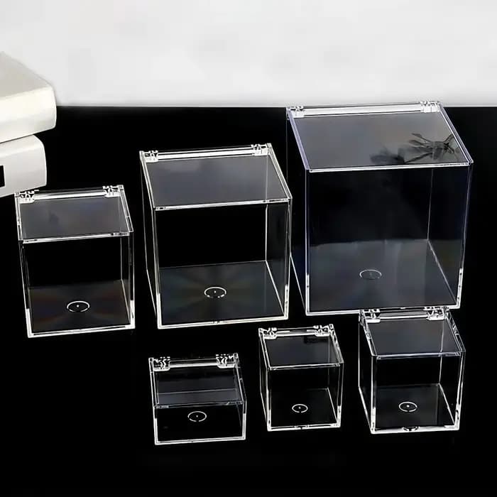 Boîte en acrylique carrée multi-usages