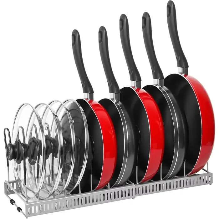 Support de rangement extensible pour casseroles et poêles