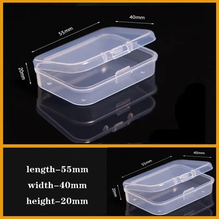 Boîte en plastique transparente, boîte à compartiments pour vis, boîte de présentation pour bijoux e