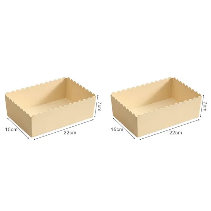Lot de 2 boîtes de rangement unies pour articles divers