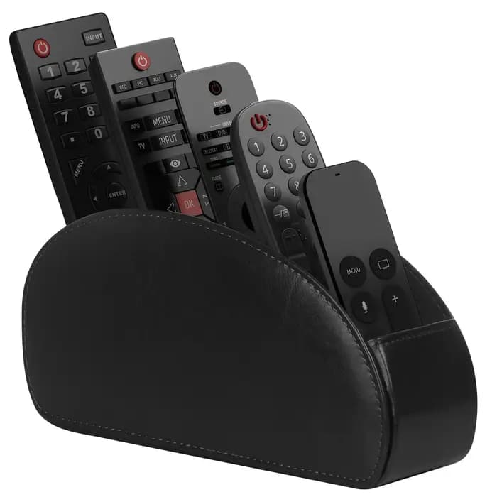 Boîte de rangement de bureau en cuir PU pour salon, support de télécommande TV pour climatiseur, 5 c