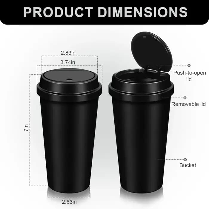 Poubelle portable pour voitures