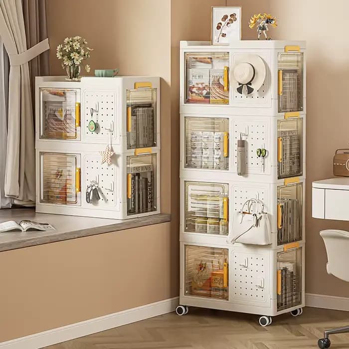 Boîte de Rangement Pliante en Plastique de Grande Capacité