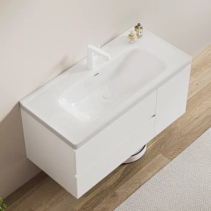 Designs organisés armoires de salle de bain tiroirs vanités conteneurs de rangement