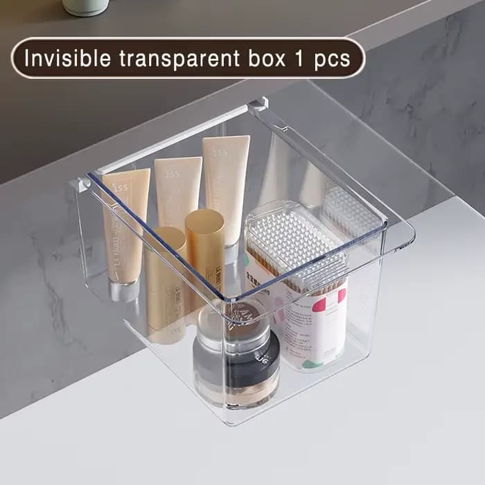 HOCabinet-Boîte de rangement murale cachée sans poinçon, table de toilette domestique, stockage de c