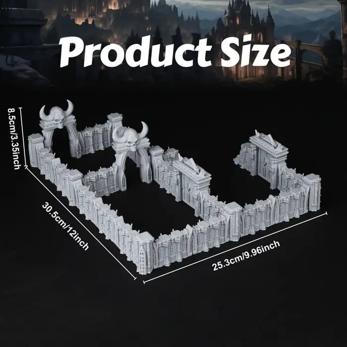 Ensemble de terrain miniature RPG Darkness Wall