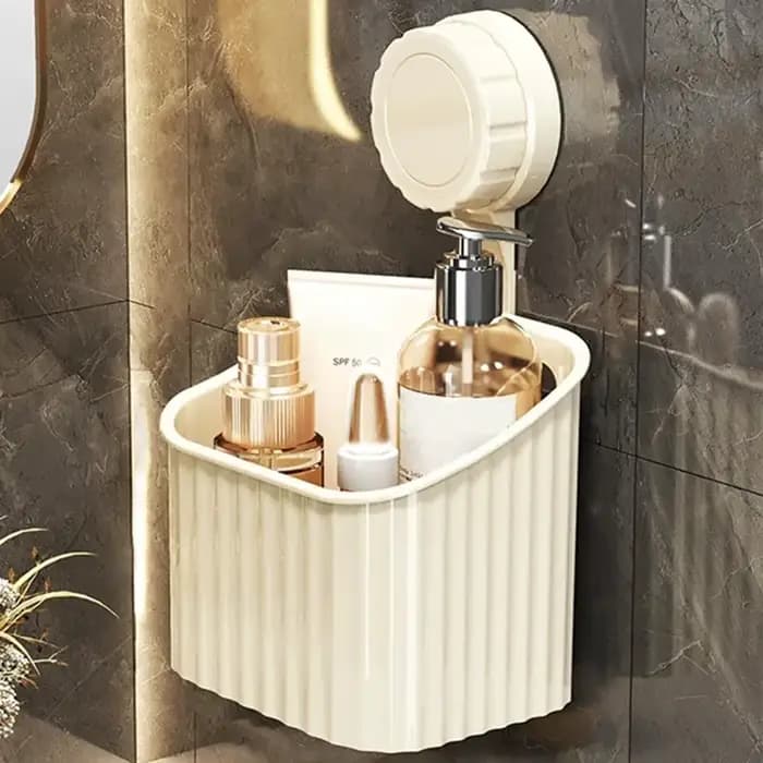 Panier d'étagère à ventouse de douche, support de rangement sans poinçon, Installation, organisateur