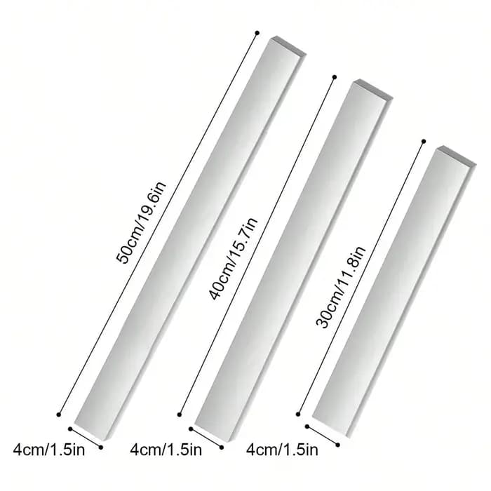 Leeseph Porte-couteau magnétique pour mur, porte-couteaux à bande magnétique polyvalente en acier in